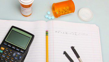 most commonly abused study drugs, graphing calculator, homework, and pills